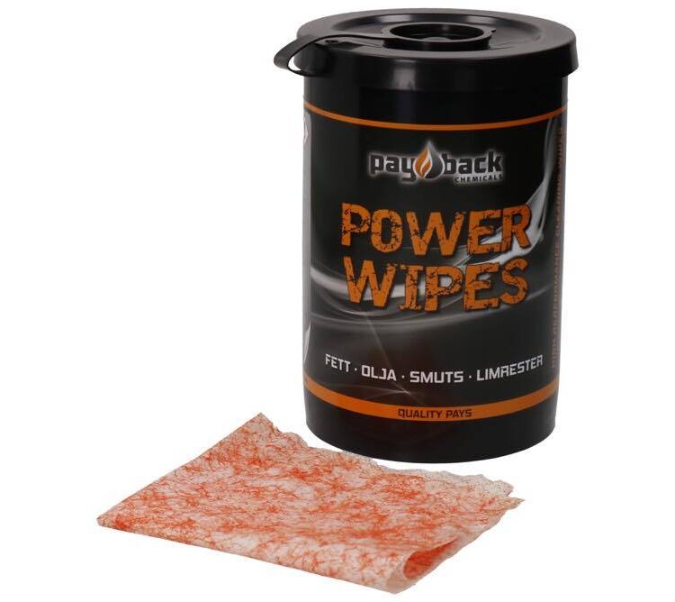 Power Wipes - väga efektiivsed karestatud märjad puhastuslapid.